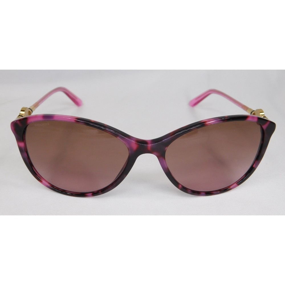 Versace Purple Tortoise Shell Logo Sunglasses - image 5